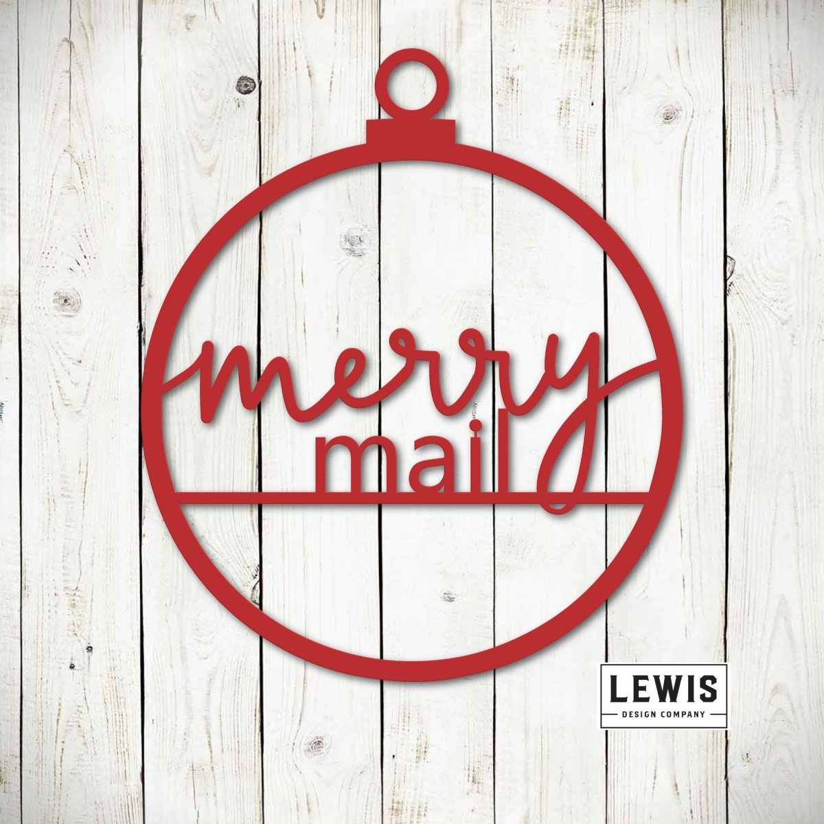 Merry Mail Christmas Metal Sign - Napa Valley Wildflower Co.
