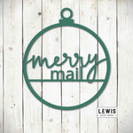 Merry Mail Christmas Metal Sign - Napa Valley Wildflower Co.