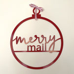 Merry Mail Christmas Metal Sign - Napa Valley Wildflower Co.