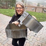 Metal Footed Planters, Set of Two - Napa Valley Wildflower Co.