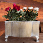 Metal Footed Planters, Set of Two - Napa Valley Wildflower Co.