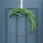 Modern Greenery Hoop Wreath - Napa Valley Wildflower Co.