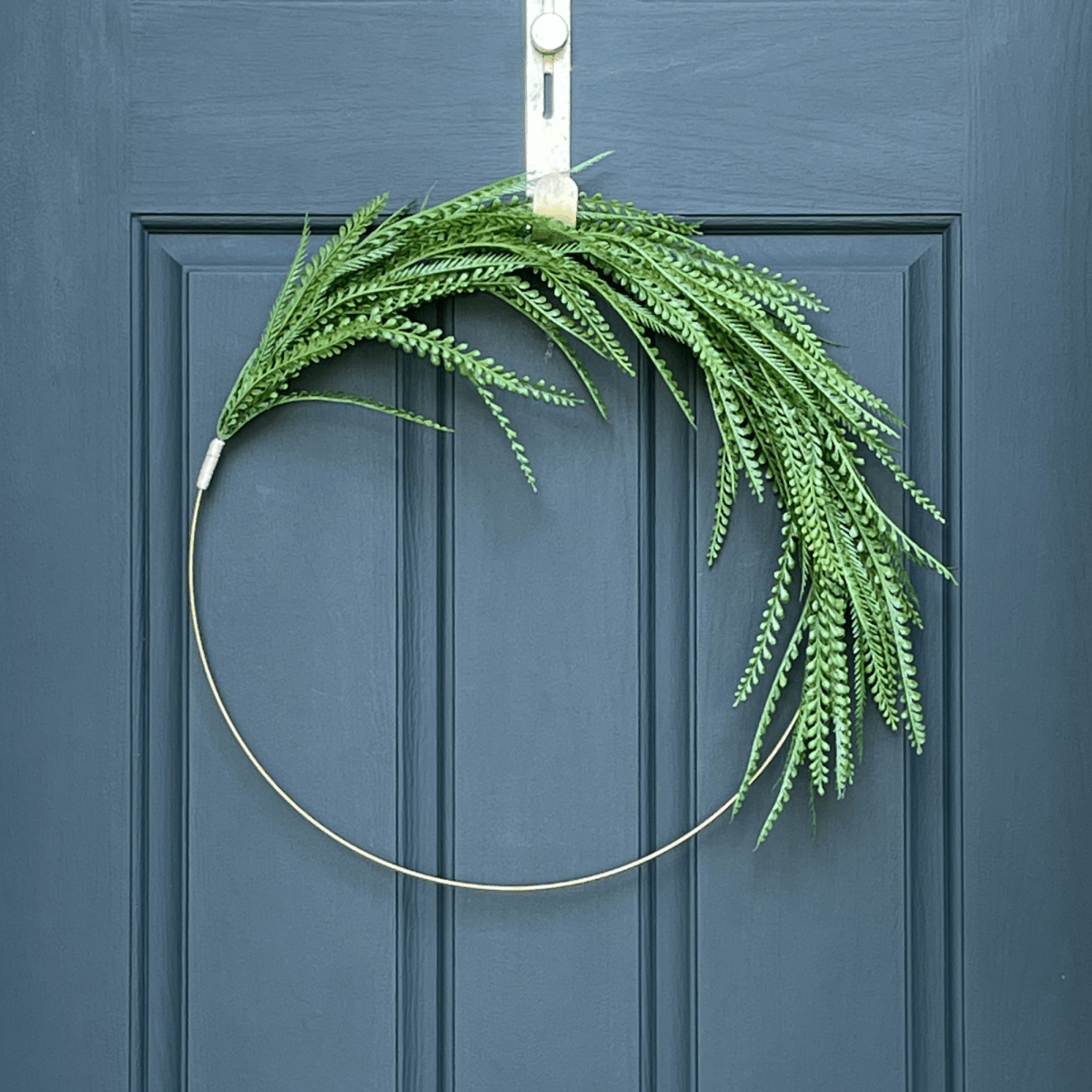 Modern Greenery Hoop Wreath - Napa Valley Wildflower Co.