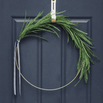 Modern Greenery Hoop Wreath - Napa Valley Wildflower Co.