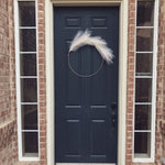 Modern Pampas Grass Hoop Wreath - Minimalist Front Door Decor - Napa Valley Wildflower Co.