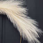 Modern Pampas Grass Hoop Wreath - Minimalist Front Door Decor - Napa Valley Wildflower Co.