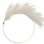 Modern Pampas Grass Hoop Wreath - Minimalist Front Door Decor - Napa Valley Wildflower Co.