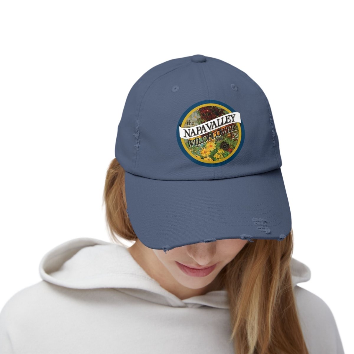 Napa Valley Wildflower Co. Distressed Unisex Cap - Napa Valley Wildflower Co.