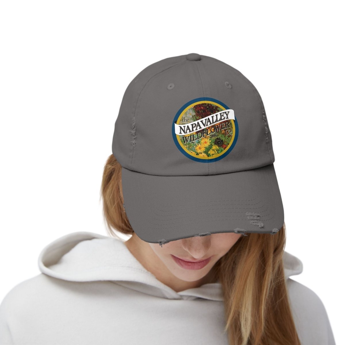 Napa Valley Wildflower Co. Distressed Unisex Cap - Napa Valley Wildflower Co.