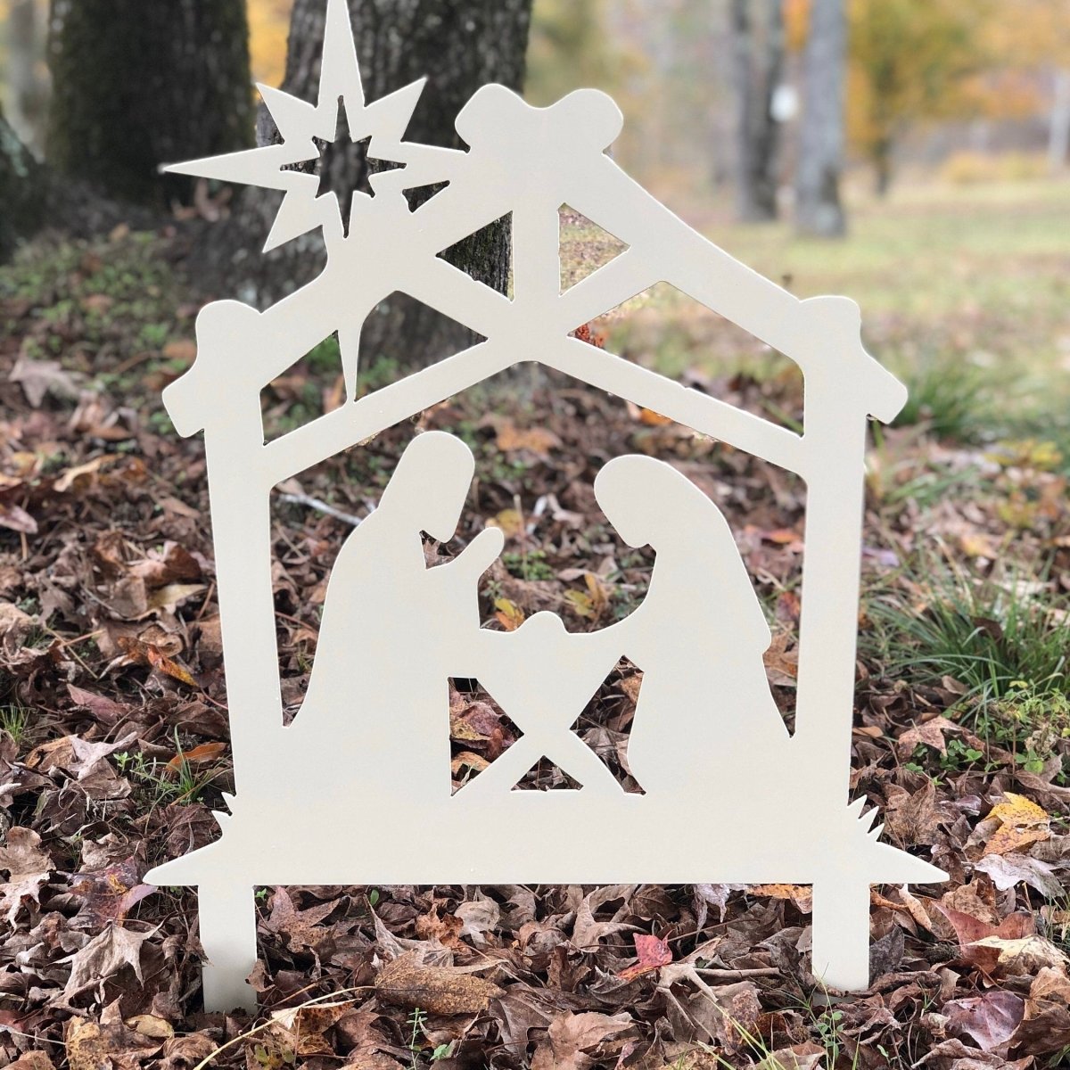 Nativity Metal Garden Yard Stake - Napa Valley Wildflower Co.