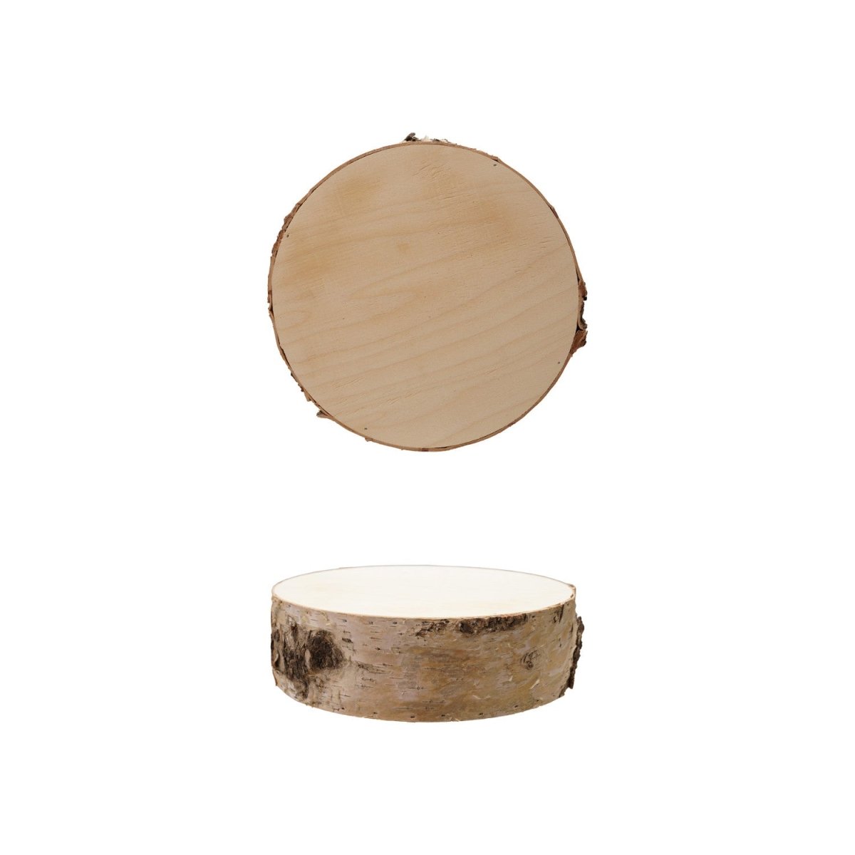 Natural Birch Wood Slice Display Riser - Napa Valley Wildflower Co.