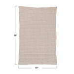 Natural Cream Stonewashed Waffle Weave Kitchen Tea Towel - Napa Valley Wildflower Co.