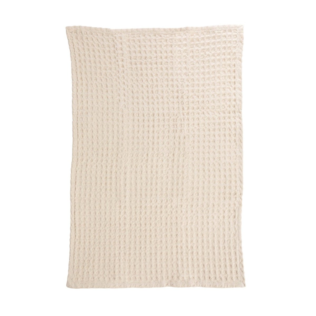 Natural Cream Stonewashed Waffle Weave Kitchen Tea Towel - Napa Valley Wildflower Co.