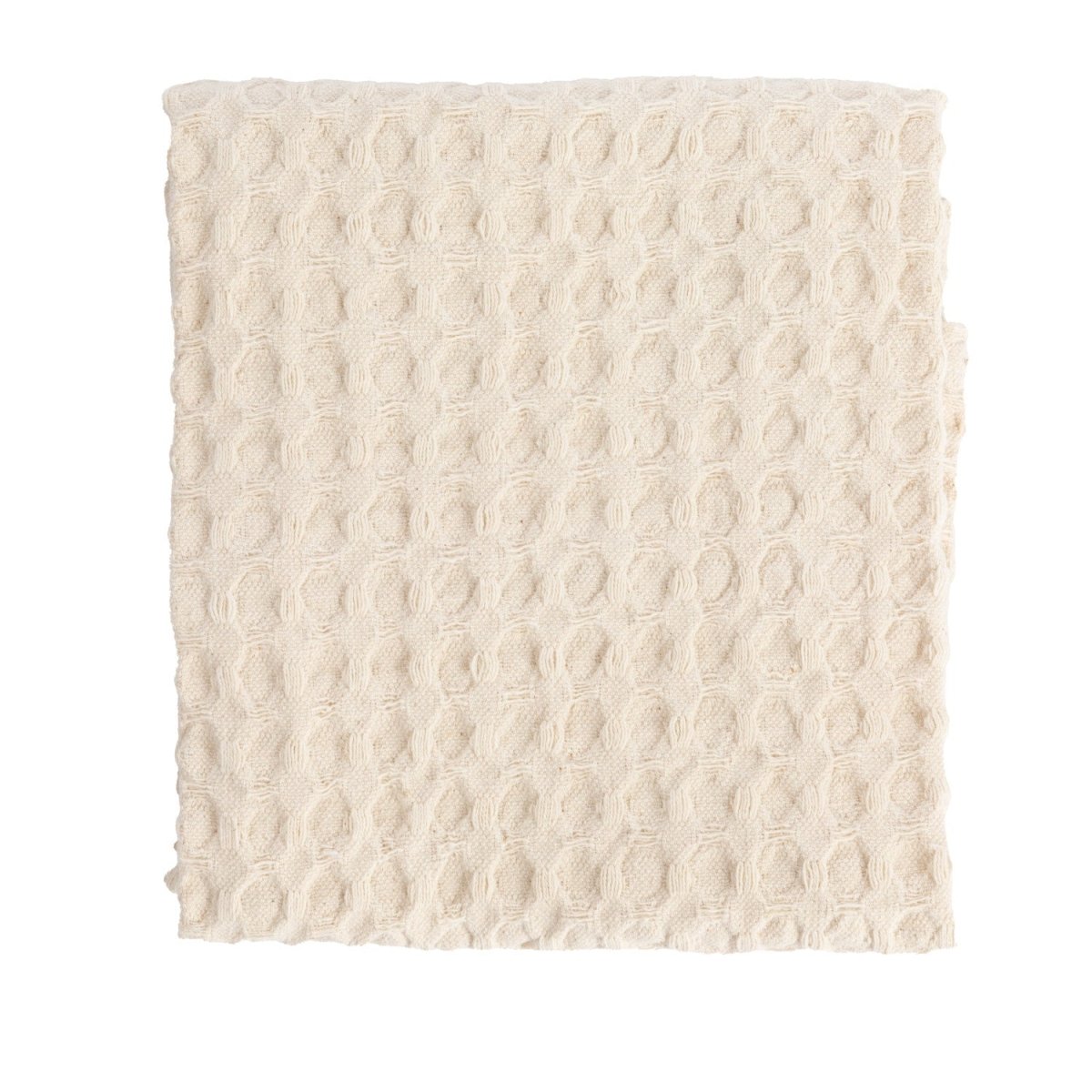 Natural Cream Stonewashed Waffle Weave Kitchen Tea Towel - Napa Valley Wildflower Co.