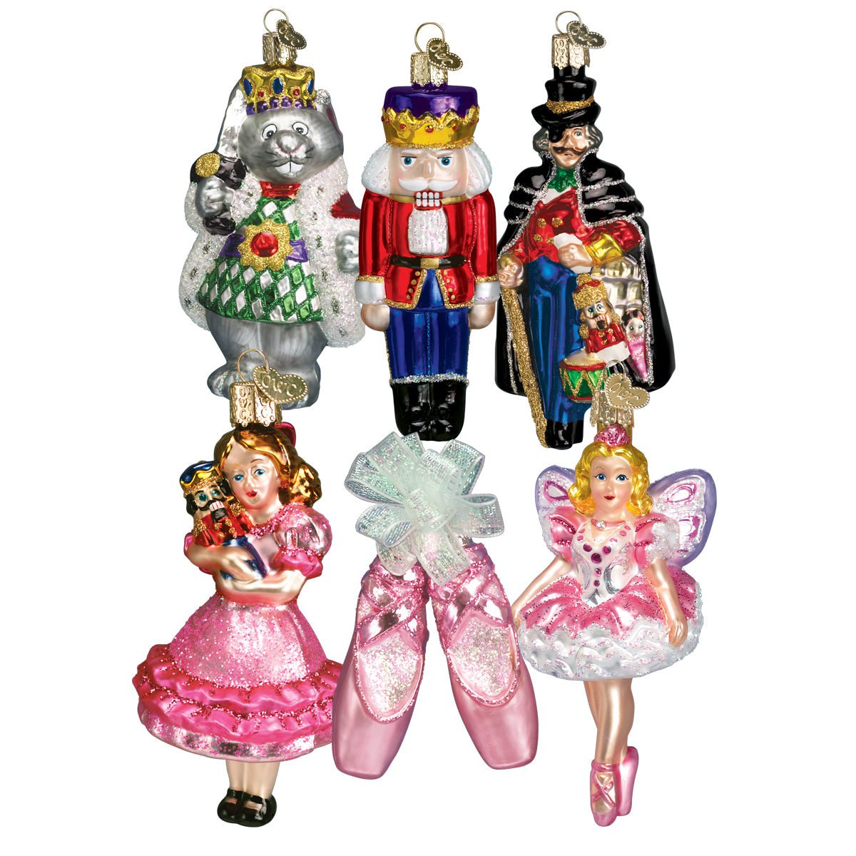 Nutcracker Suite Ornaments Collection | Blown Glass Set - Napa Valley Wildflower Co.