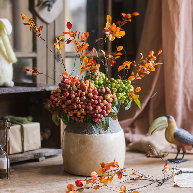 Orange Red Berry Bouquet Bundle - Napa Valley Wildflower Co.
