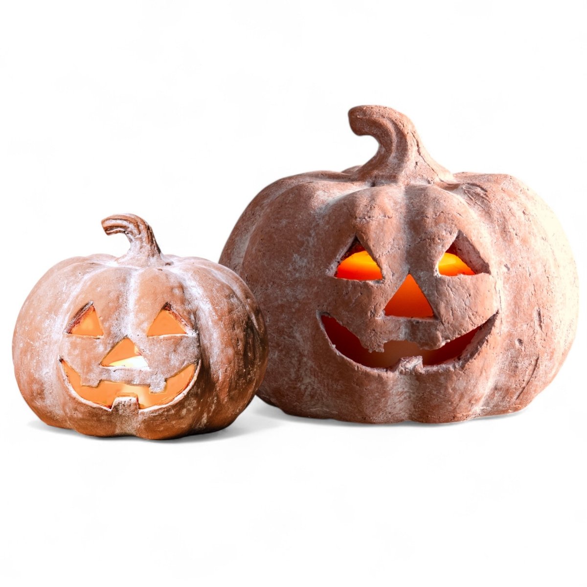 Orange Terracotta Jack - O - Lantern Pumpkins | 2 Sizes - Napa Valley Wildflower Co.