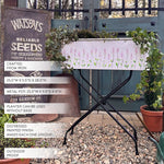 Outdoor Floral Oval Metal Plant Stand - Napa Valley Wildflower Co.