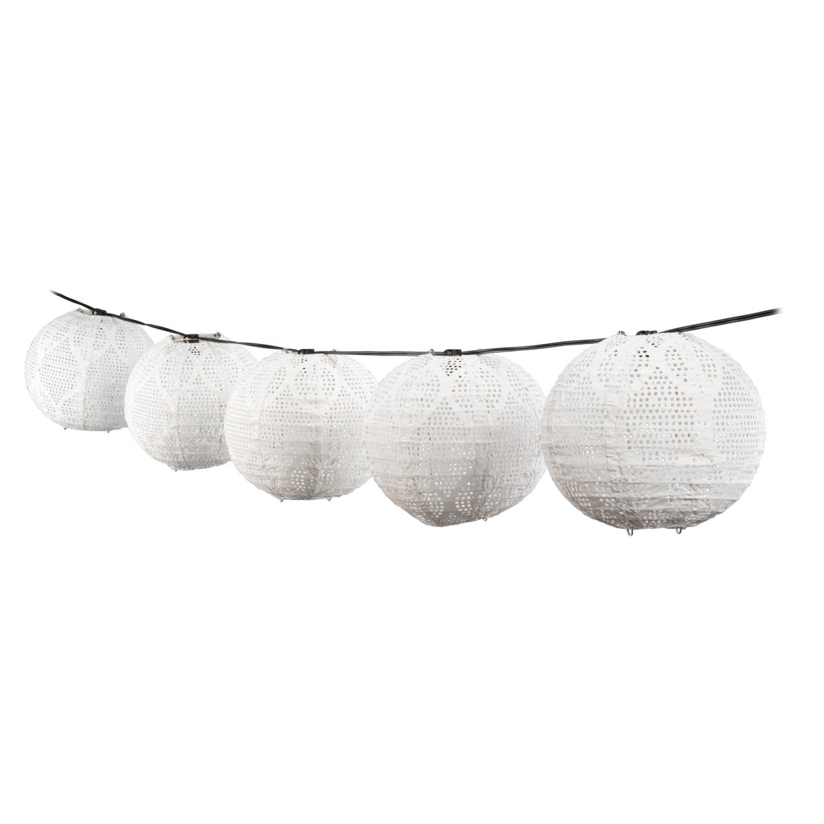 Outdoor String Light Globe Shades – 8" Tyvek® Covers (Set of 5) - Napa Valley Wildflower Co.