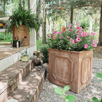 Oversized Outdoor Wooden Planters, Set of 2 - Napa Valley Wildflower Co.