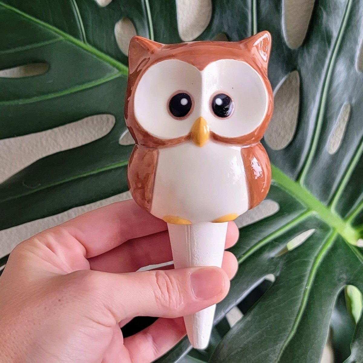 Owl Ceramic Watering Spike - Napa Valley Wildflower Co.