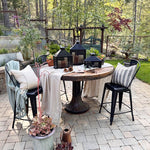 Perforated Iron Metal Lanterns, Set of Three - Napa Valley Wildflower Co.