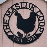 Personalized "Our Little Coop" Metal Sign - Napa Valley Wildflower Co.