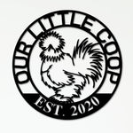 Personalized Silkie Chicken Coop Metal Sign - Napa Valley Wildflower Co.