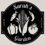 Personalized Vegetable Garden Metal Sign - Napa Valley Wildflower Co.