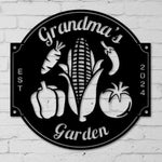 Personalized Vegetable Garden Metal Sign - Napa Valley Wildflower Co.