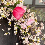 Pink Blossom Wreath | 26 - inches - Napa Valley Wildflower Co.