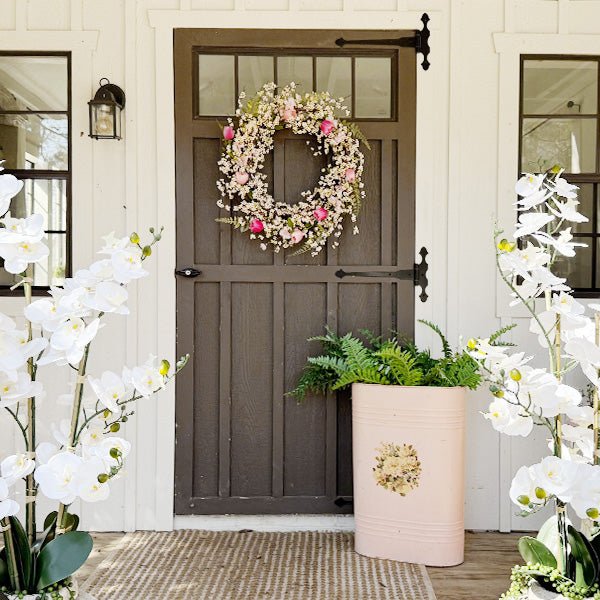 Pink Blossom Wreath | 26 - inches - Napa Valley Wildflower Co.