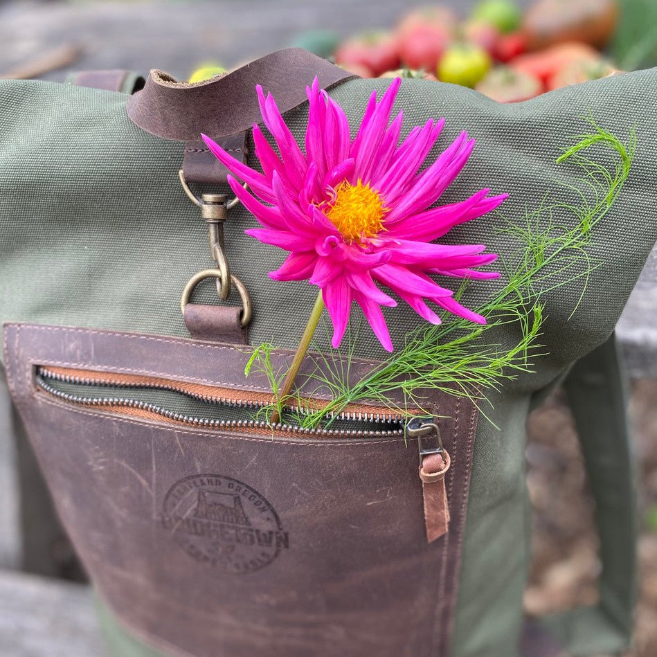 Premium Waxed Canvas Harvest Bag - Napa Valley Wildflower Co.