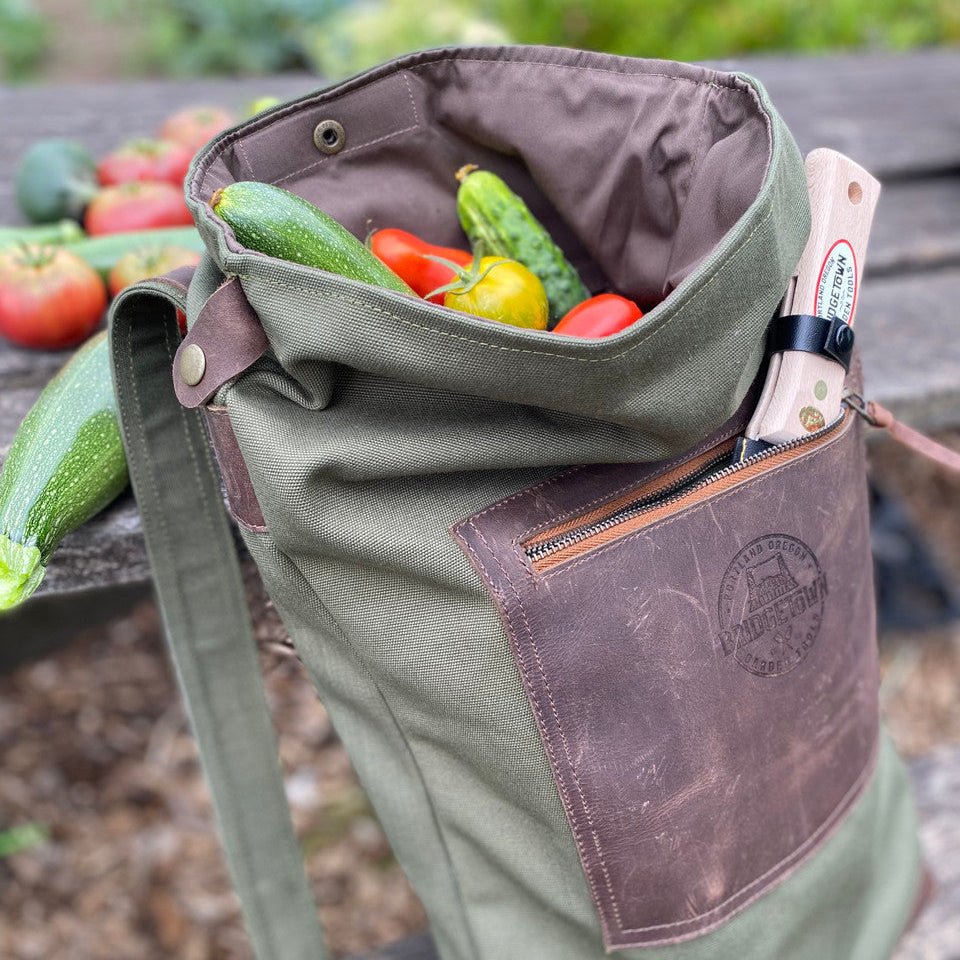 Premium Waxed Canvas Harvest Bag - Napa Valley Wildflower Co.