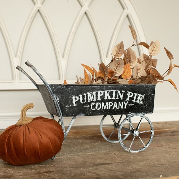 Pumpkin Pie Decorative Wheelbarrow - Napa Valley Wildflower Co.