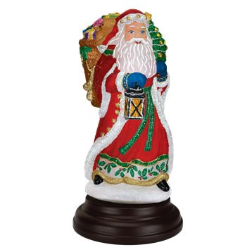 Radiant Santa Figural Night Light | Collectible Blown Glass - Napa Valley Wildflower Co.