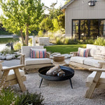 Raised Metal Fire Pit Bowl - Napa Valley Wildflower Co.