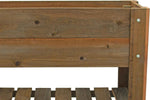 Redwood Raised Bed Planter Box on Casters - Napa Valley Wildflower Co.