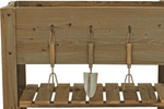 Redwood Raised Bed Planter Box on Casters - Napa Valley Wildflower Co.