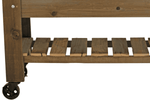 Redwood Raised Bed Planter Box on Casters - Napa Valley Wildflower Co.