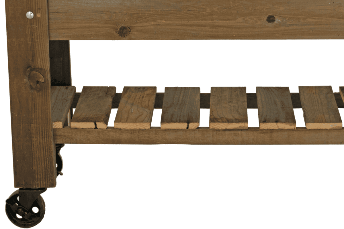 Redwood Raised Bed Planter Box on Casters - Napa Valley Wildflower Co.