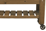 Redwood Raised Bed Planter Box on Casters - Napa Valley Wildflower Co.