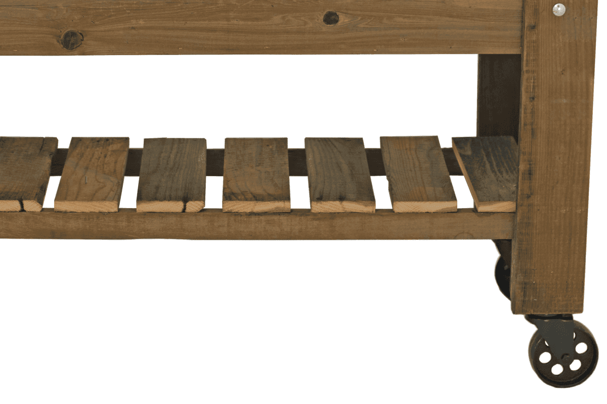 Redwood Raised Bed Planter Box on Casters - Napa Valley Wildflower Co.