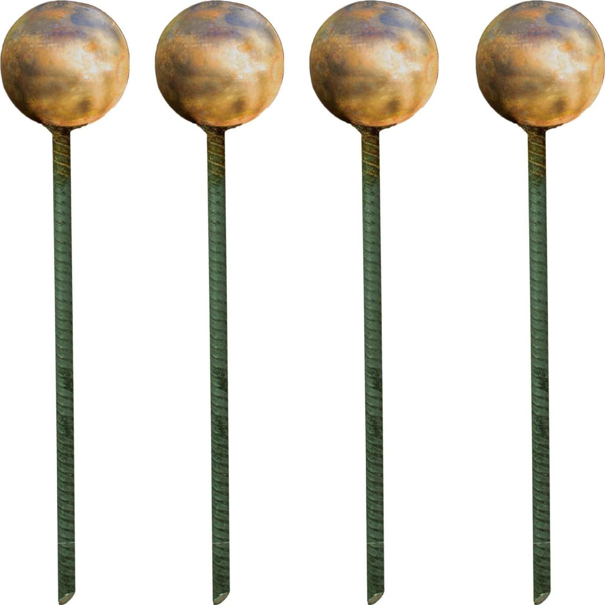 Rustic Garden Hose Guide Stakes – Patina Steel Rebar Hose Protectors (Set of 4) - Napa Valley Wildflower Co.