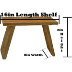 Rustic Redwood Build - Up End Table - Napa Valley Wildflower Co.