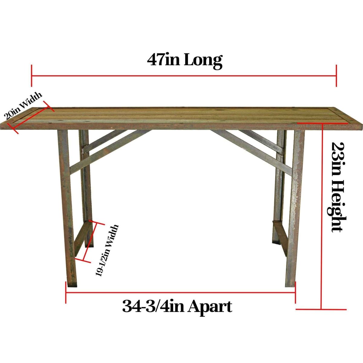 Rustic Redwood Outdoor Work Bench – Handmade Patio & Garden Table (USA Made) - Napa Valley Wildflower Co.
