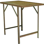 Rustic Redwood Outdoor Work Table – Handmade Patio & Garden Prep Station (USA Made) - Napa Valley Wildflower Co.