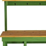 Rustic Redwood Potting Bench with Storage & Top Shelf – Handmade Outdoor Gardening Workstation (USA Made) - Napa Valley Wildflower Co.