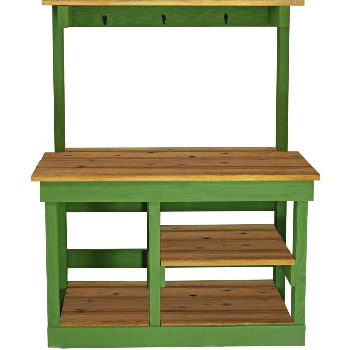 Rustic Redwood Potting Bench with Storage & Top Shelf – Handmade Outdoor Gardening Workstation (USA Made) - Napa Valley Wildflower Co.