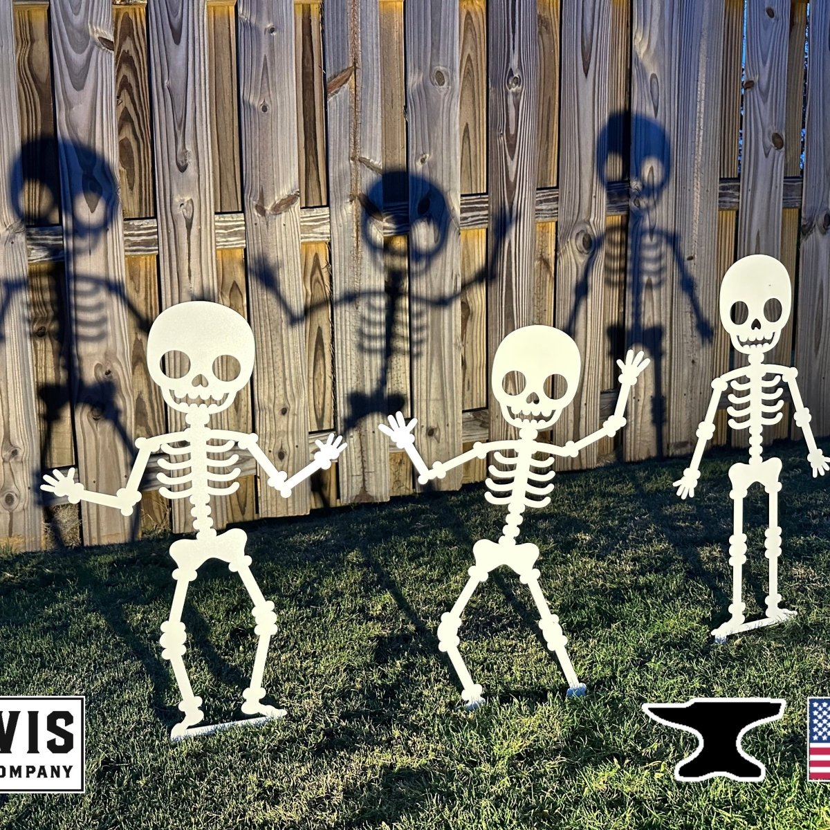 Skeleton Metal Yard Stakes Set - Napa Valley Wildflower Co.